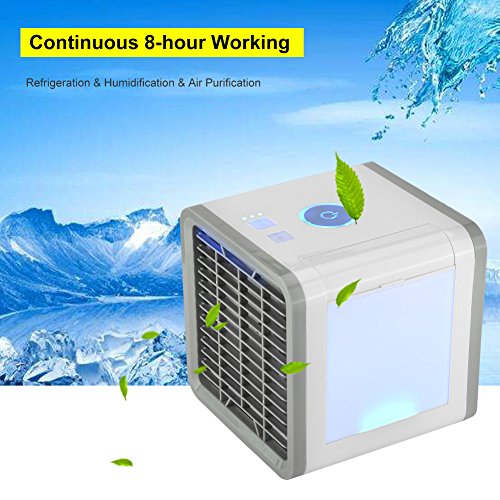 Save Power Desktop Air Cooler Portable Personal Air Conditioner Arctic Air Personal Space Cooler Easy Way to Cool Home Office Desk - B07GQXDT32